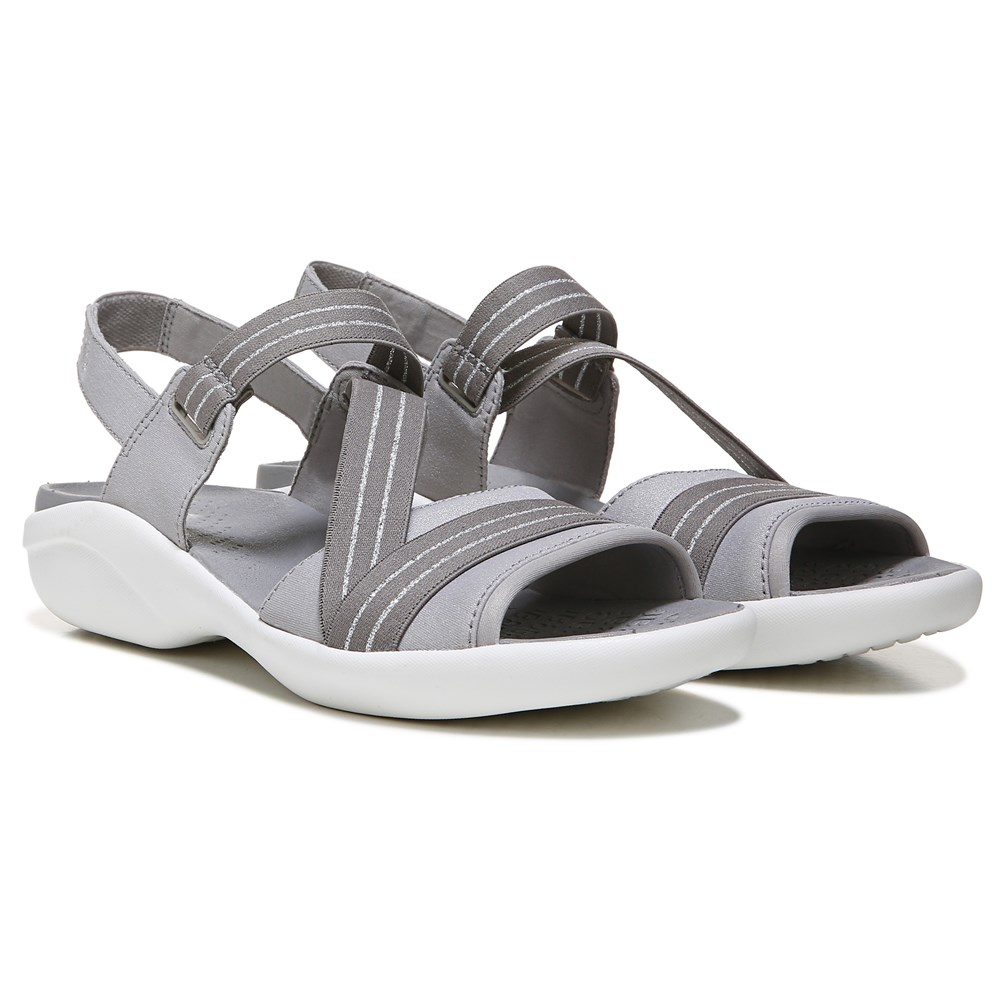 Bzees Chance Sandal - Silver Shimmer Fabric  Bzees Chance Sandal - Silver Shimmer Fabric