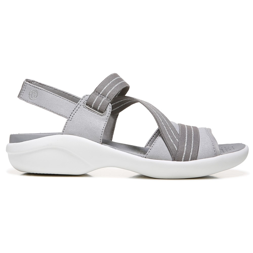 Bzees Chance Sandal - Silver Shimmer Fabric  Bzees Chance Sandal - Silver Shimmer Fabric