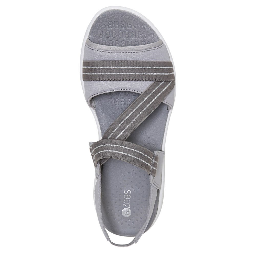 Bzees Chance Sandal - Silver Shimmer Fabric  Bzees Chance Sandal - Silver Shimmer Fabric