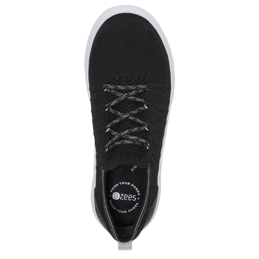 Bzees March On Sneaker - Black Knit