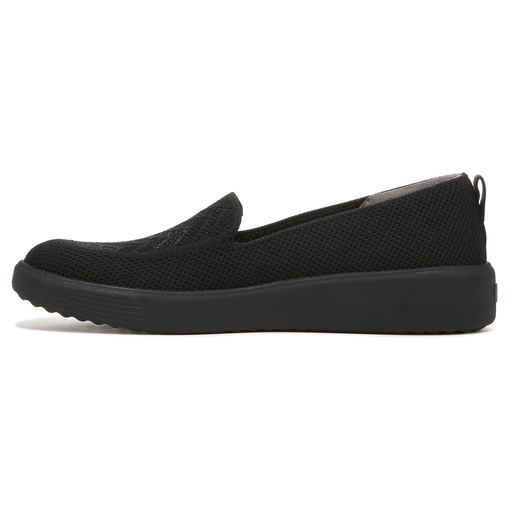Bzees March On Moc Slip On - Black Chevron Knit Bzees March On Moc Slip On - Black Chevron Knit