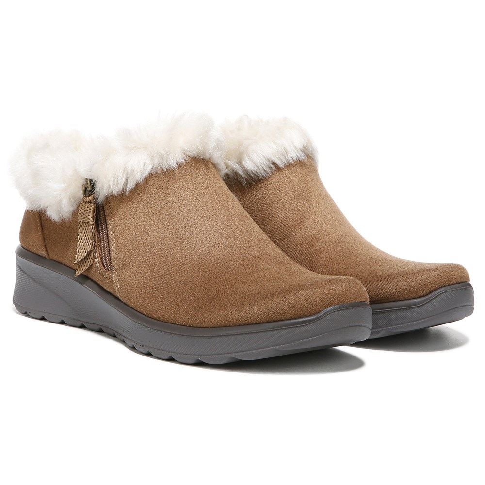 Bzees Genuine Shootie - Toffee Brown Fabric