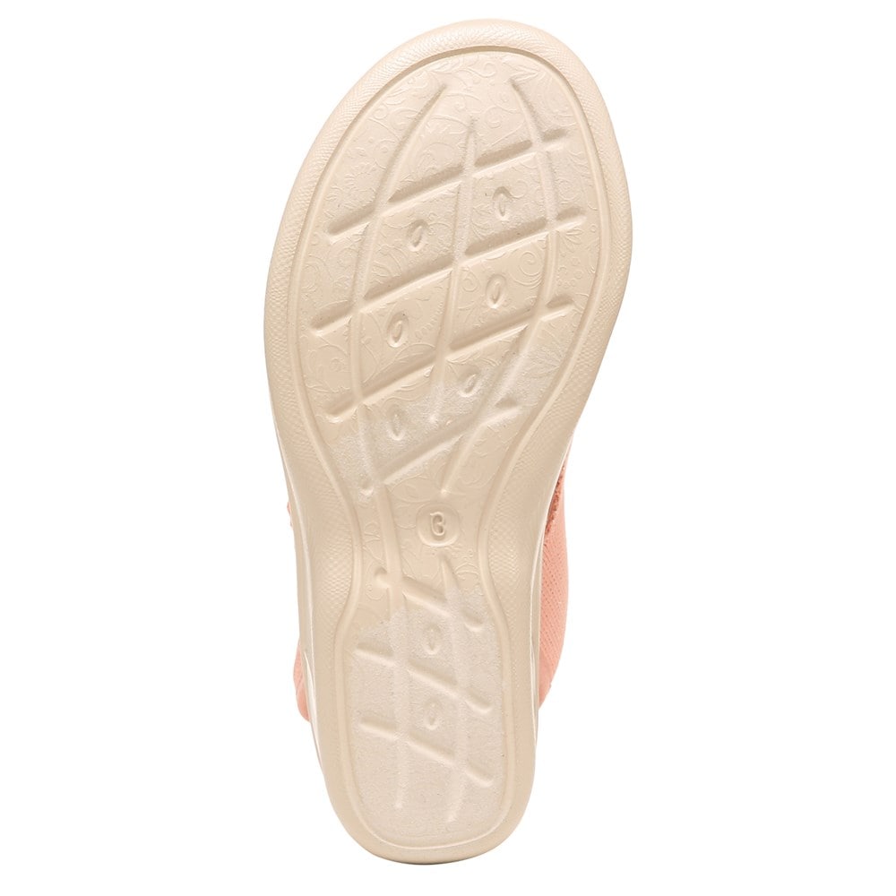 Bzees Star Bright Sandal - Peach Rhinestone Knit