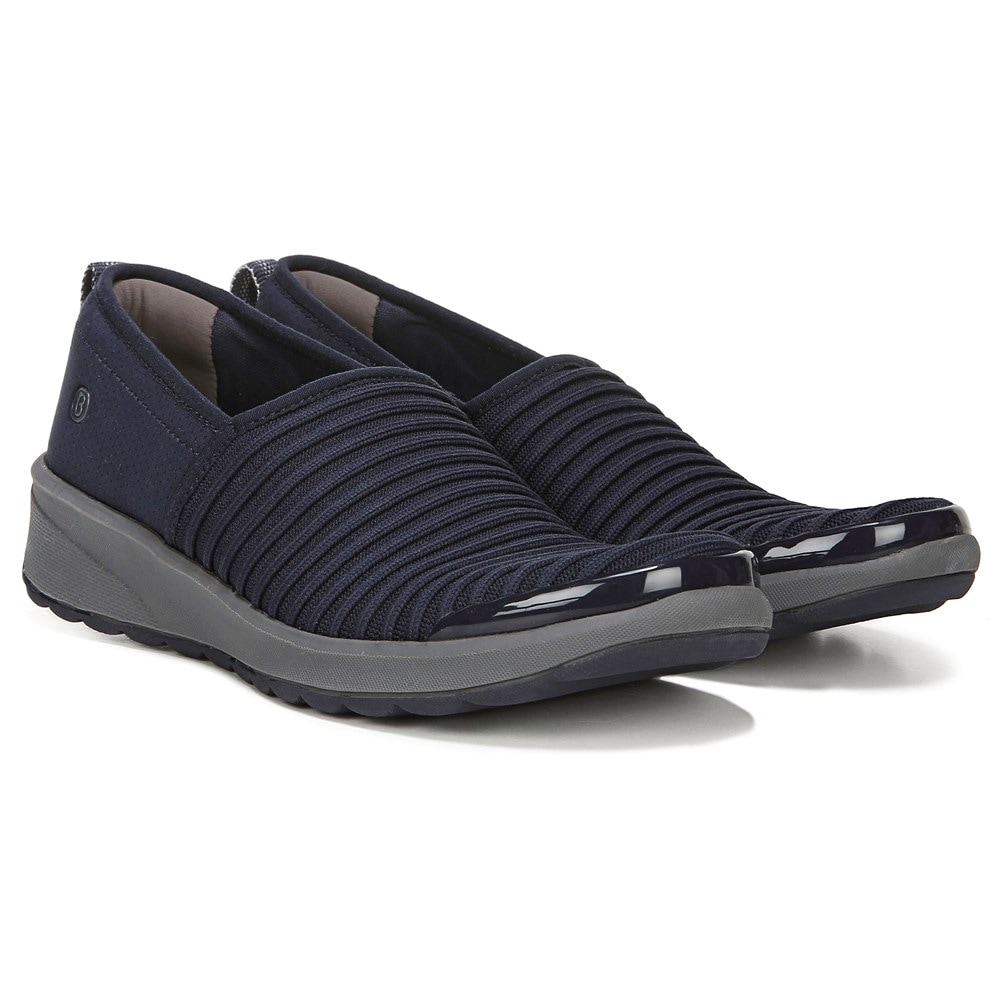 Bzees Glee Slip On - Navy Knit