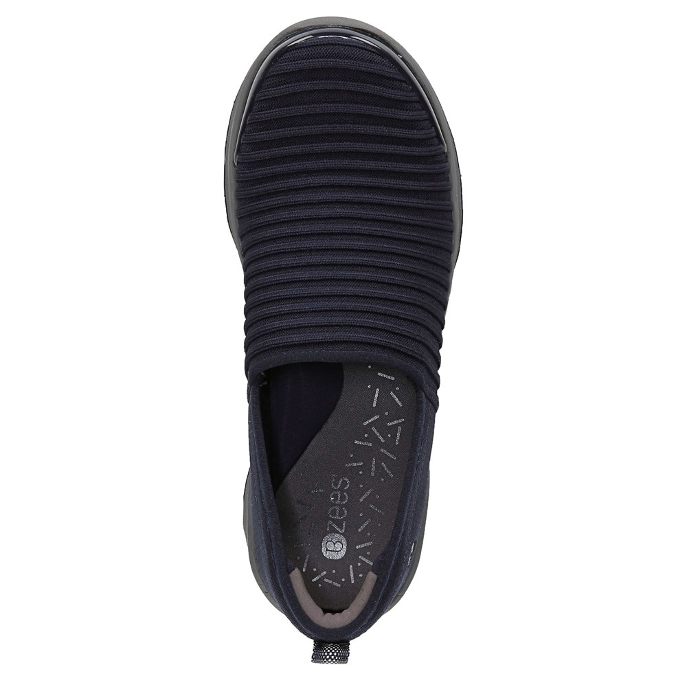 Bzees Glee Slip On - Navy Knit