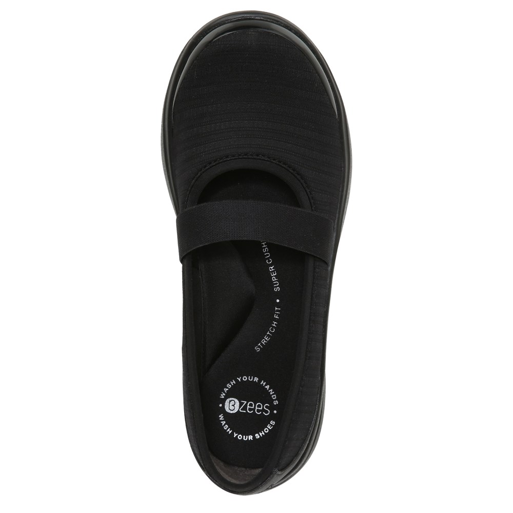 Bzees Jupiter Slip On - Black Fabric