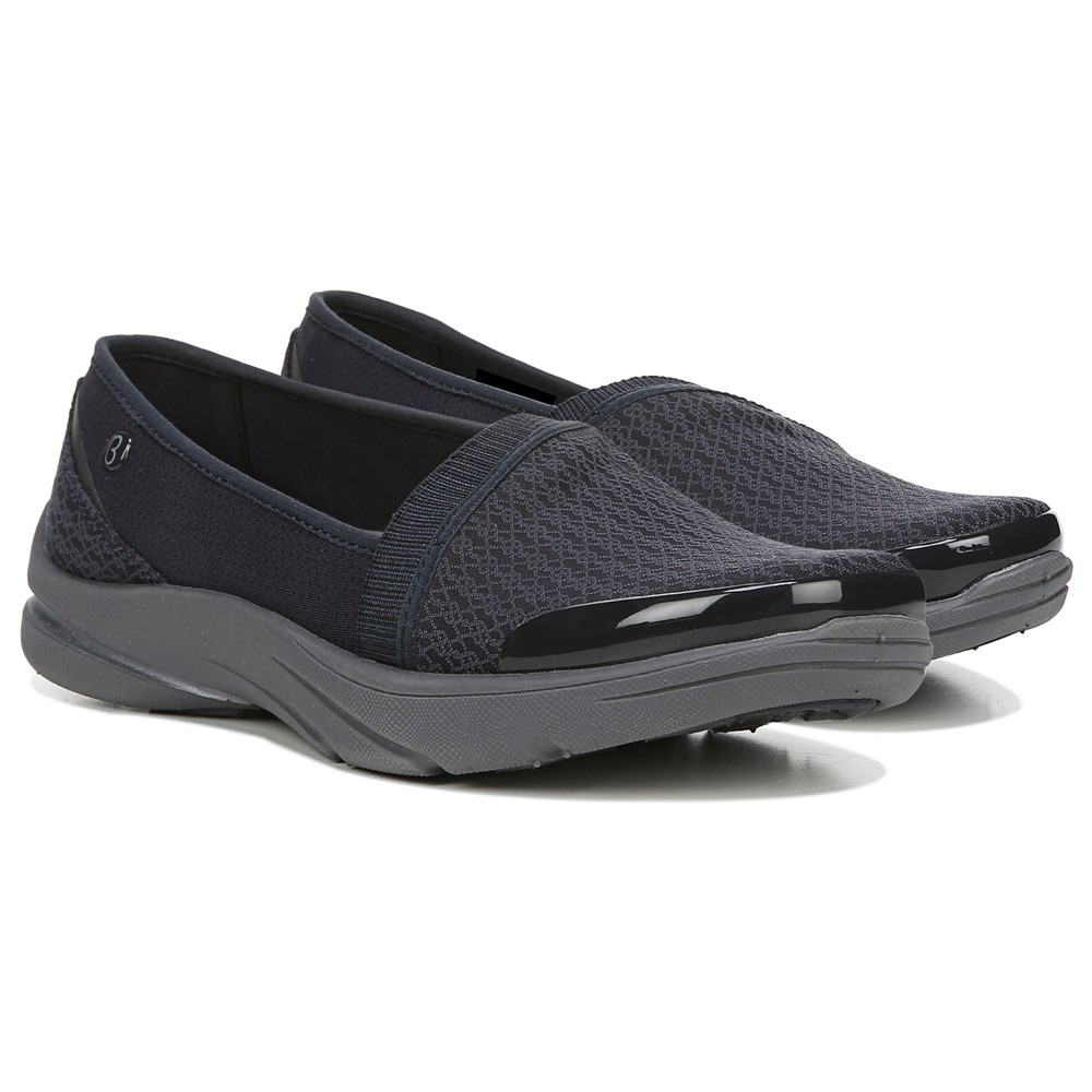 Bzees Lollipop Slip On - Navy Print Mesh  Bzees Lollipop Slip On - Navy Print Mesh