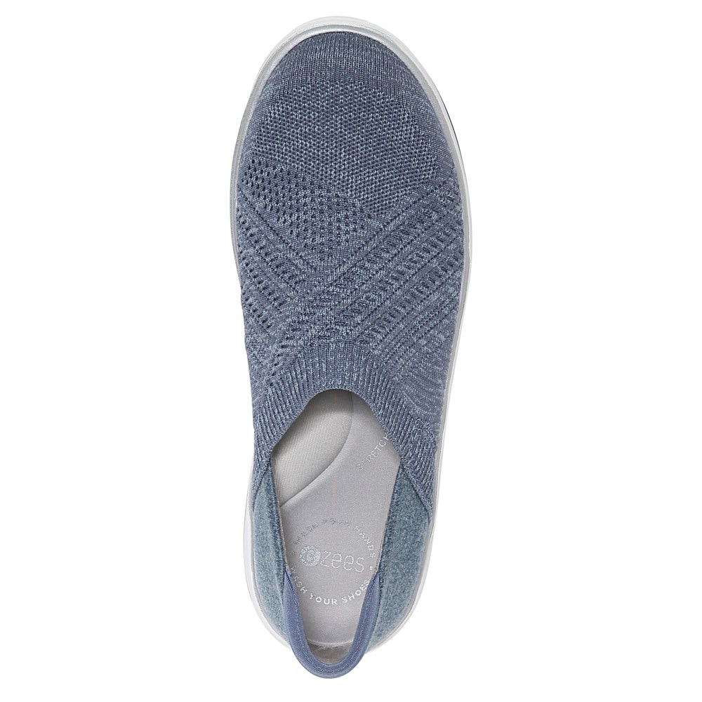 Bzees Triumph Slip On - Ash Blue Fabric