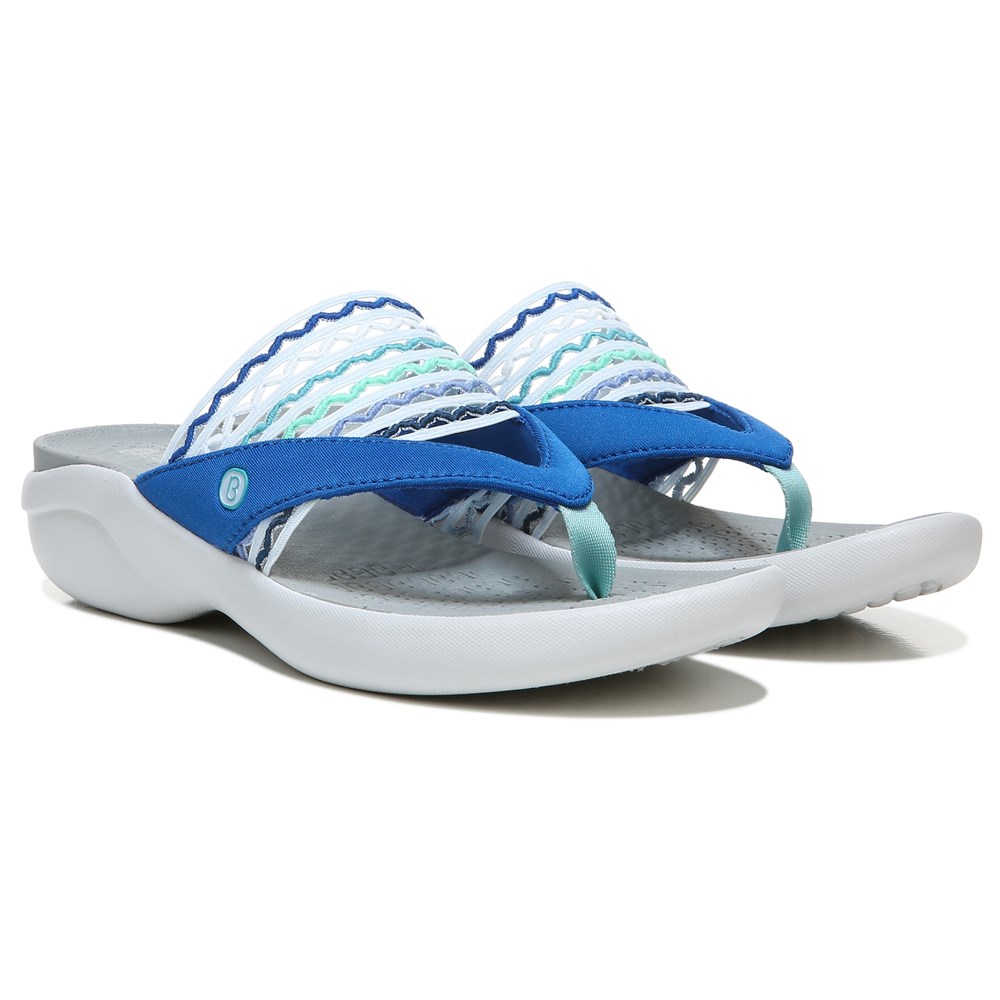 Bzees Cabana Flip Flop Sandal - Blue Ripple Gore  Bzees Cabana Flip Flop Sandal - Blue Ripple Gore