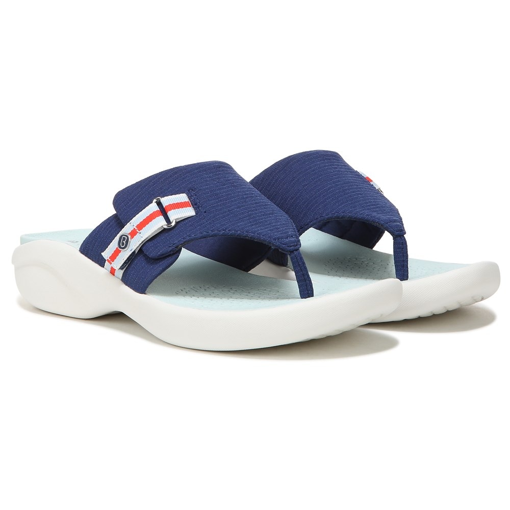 Bzees Camp Out Wedge Sandal - Blue Fabric  Bzees Camp Out Wedge Sandal - Blue Fabric