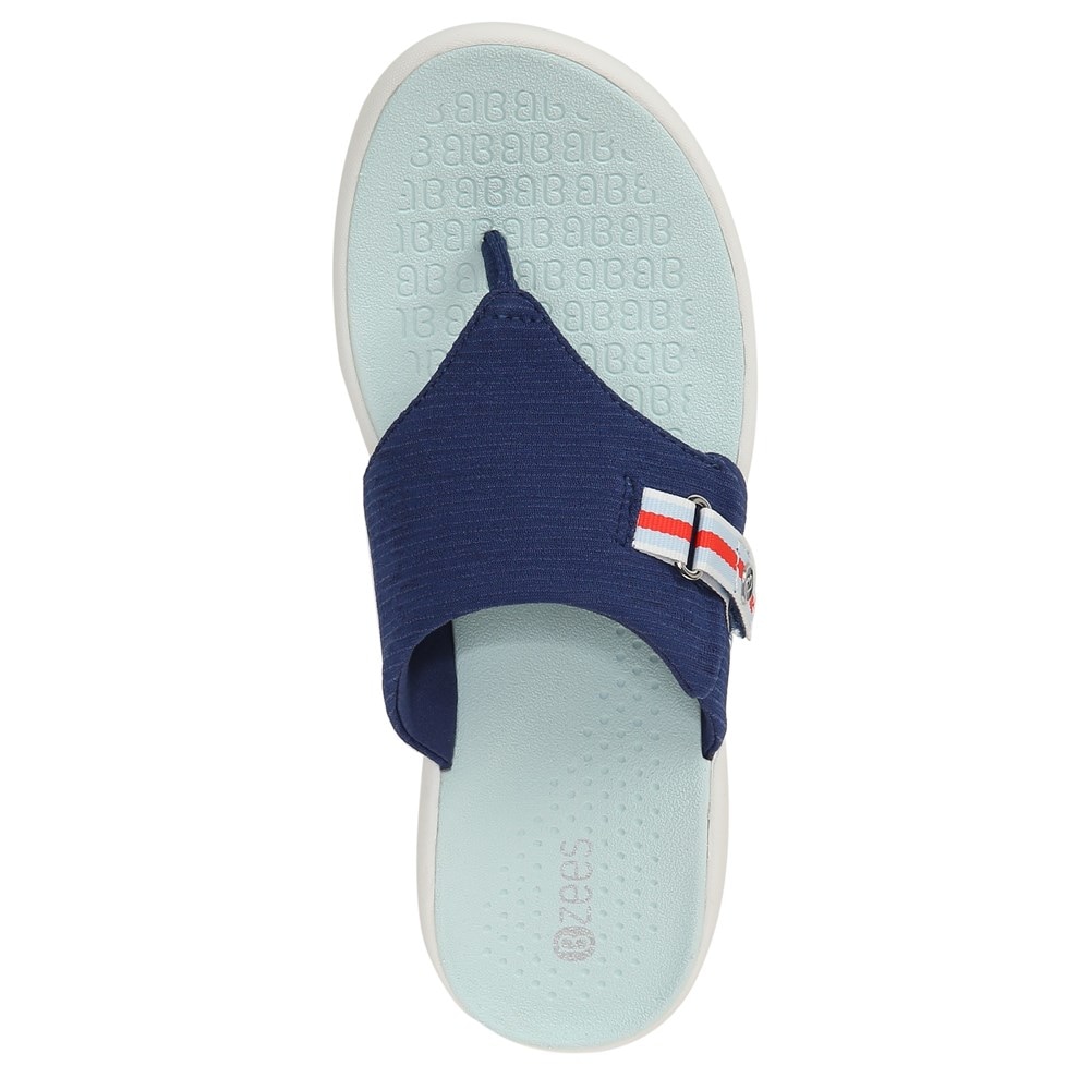 Bzees Camp Out Wedge Sandal - Blue Fabric Bzees Camp Out Wedge Sandal - Blue Fabric