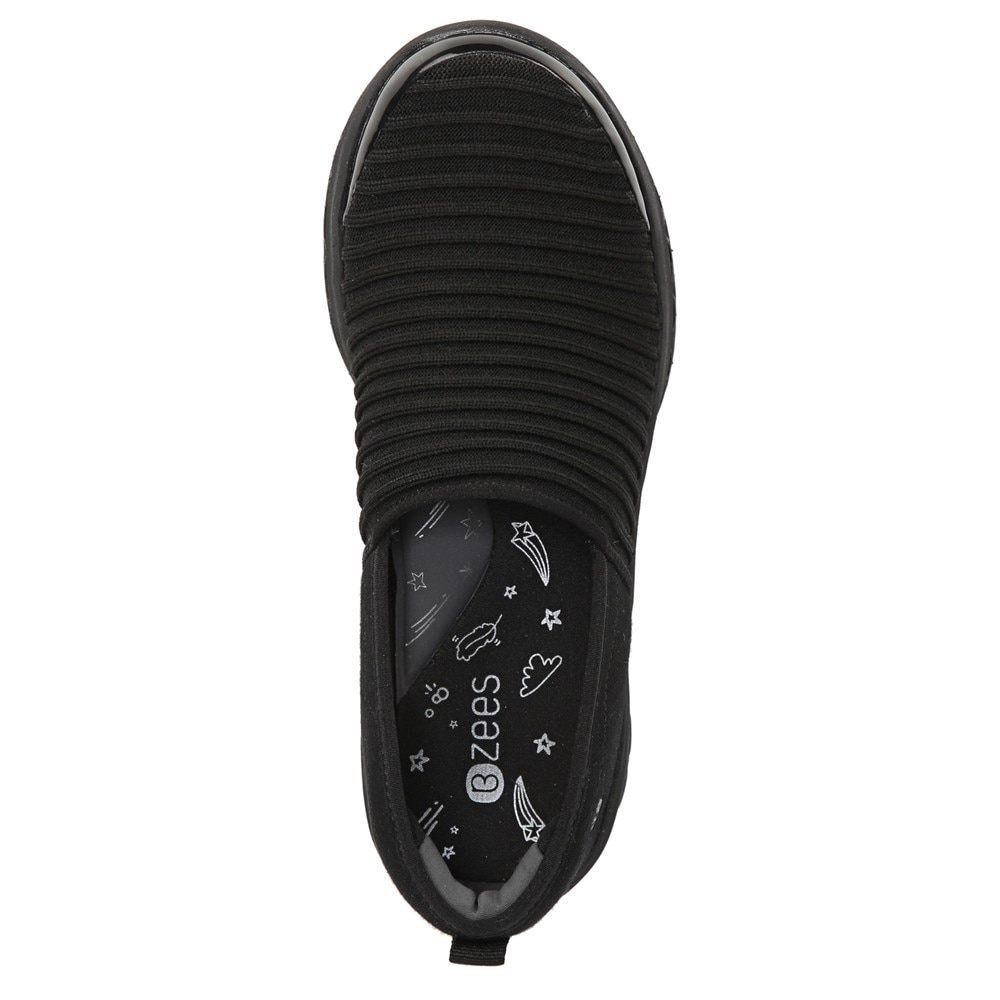 Bzees Glee Slip On - Blacked Ribbed Knit