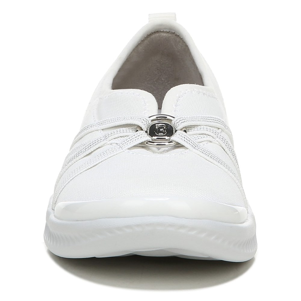 Bzees Niche Slip On - Bright White Fabric Bzees Niche Slip On - Bright White Fabric
