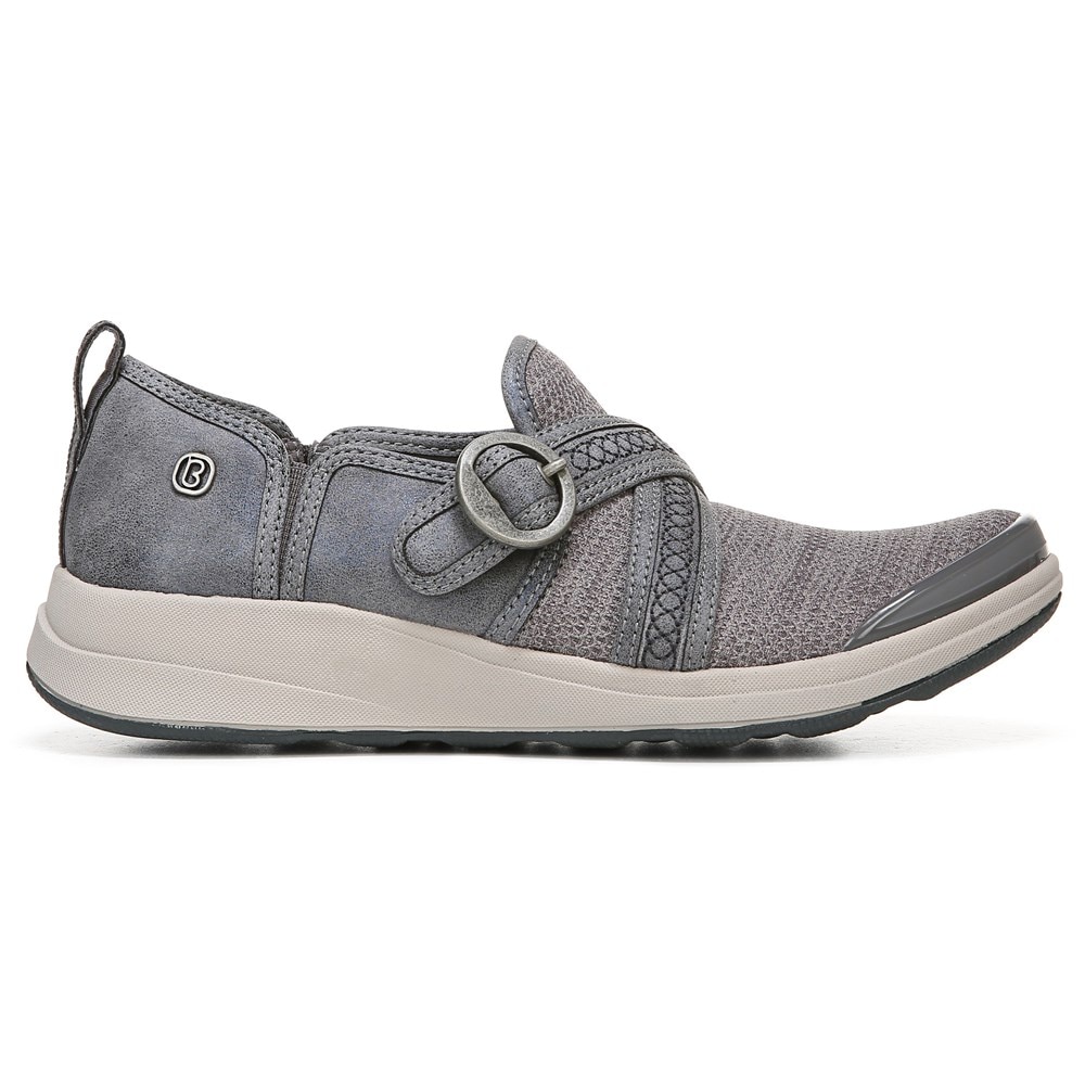 Bzees Indigo Slip On - Grey Diamond Dip Fabric  Bzees Indigo Slip On - Grey Diamond Dip Fabric