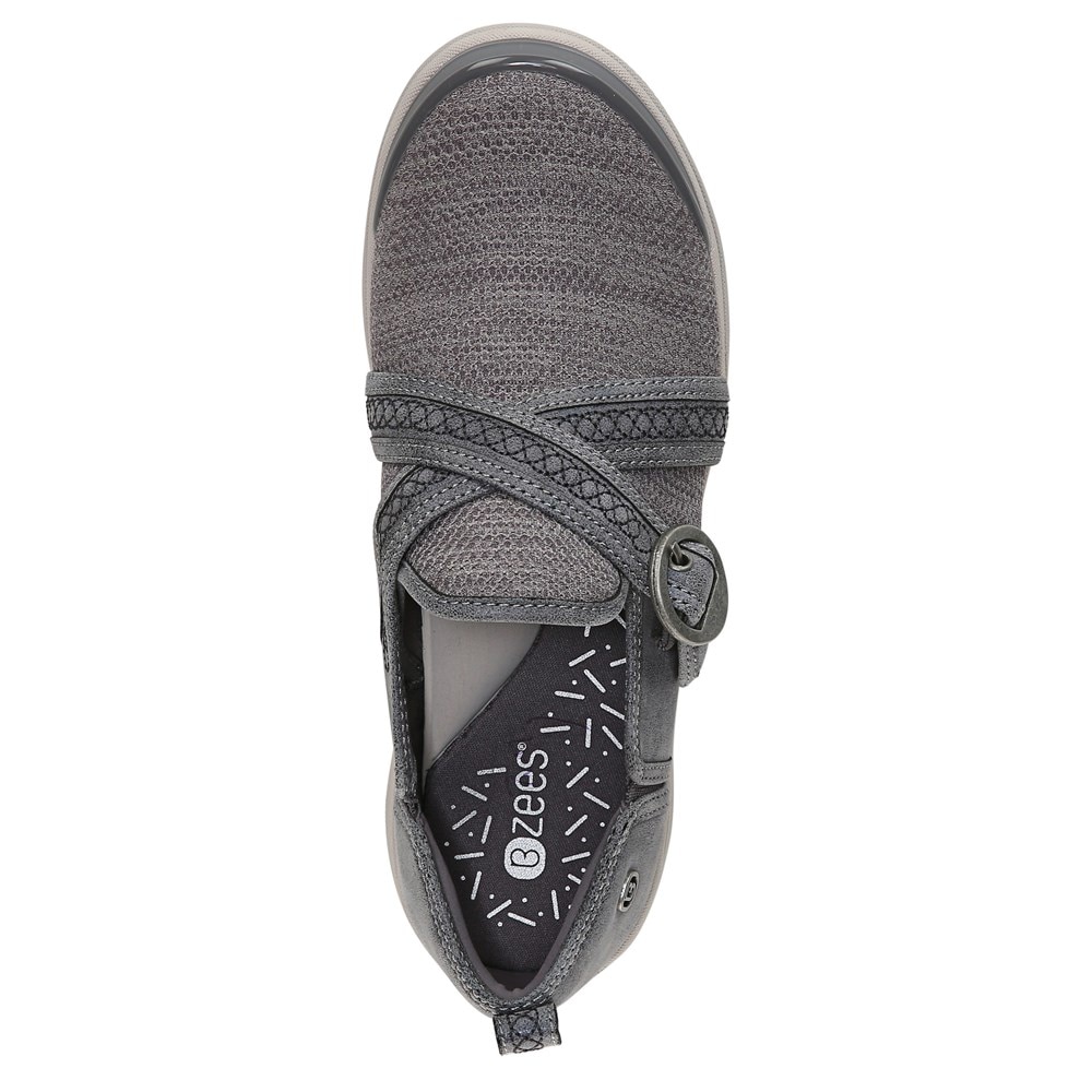 Bzees Indigo Slip On - Grey Diamond Dip Fabric  Bzees Indigo Slip On - Grey Diamond Dip Fabric