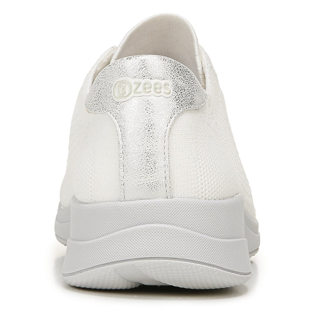 Bzees Golden Knit Slip On Sneaker - Brilliant White