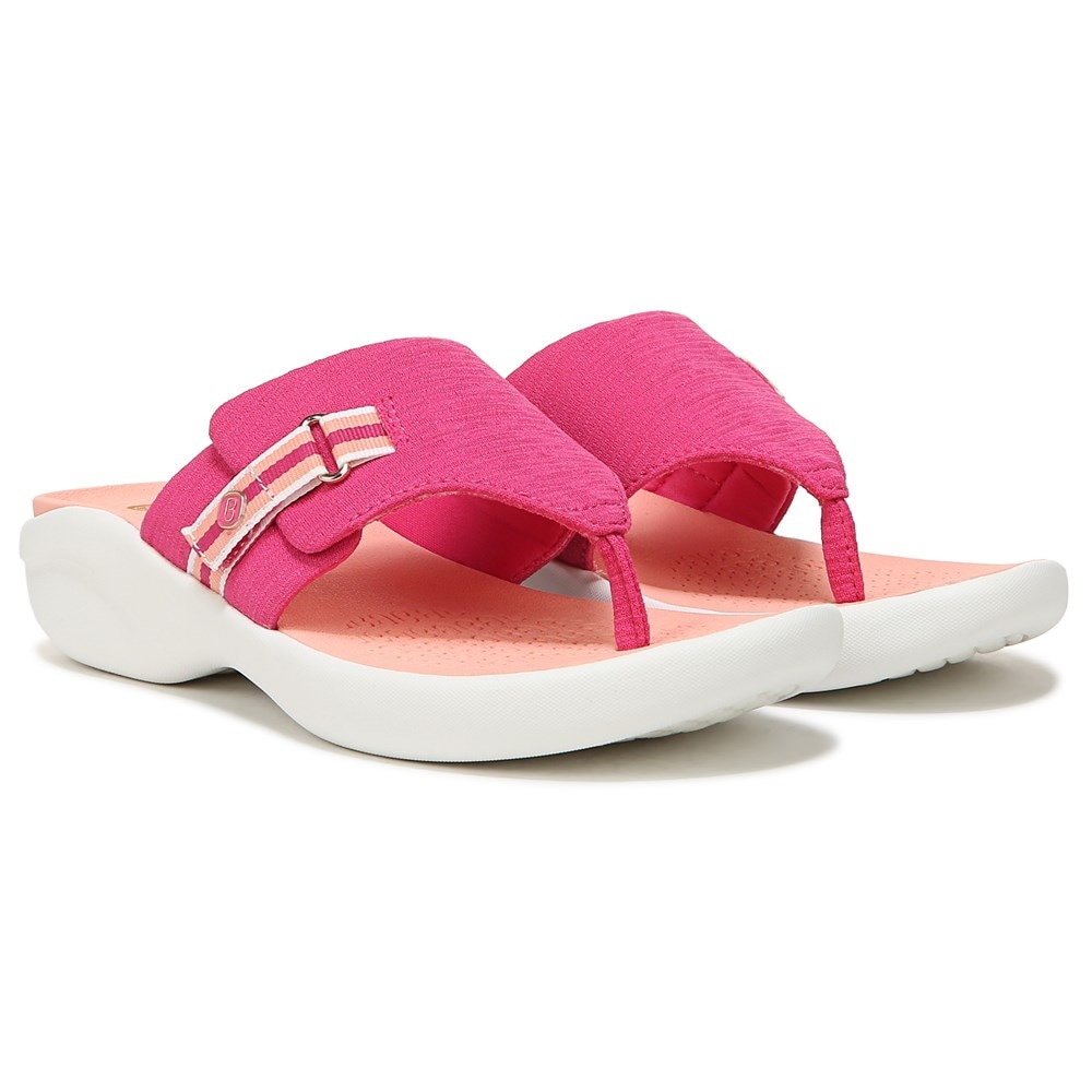 Bzees Camp Out Wedge Sandal - Pink Fabric  Bzees Camp Out Wedge Sandal - Pink Fabric