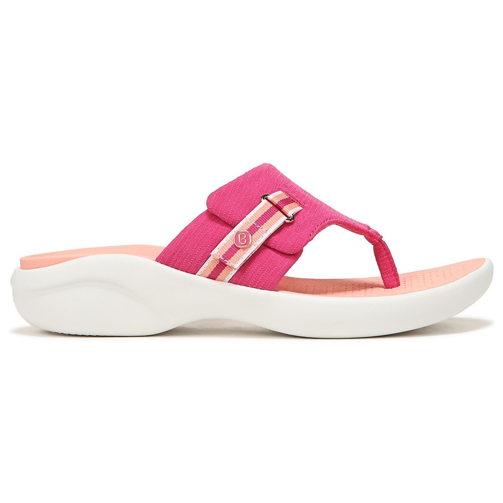 Bzees Camp Out Wedge Sandal - Pink Fabric Bzees Camp Out Wedge Sandal - Pink Fabric