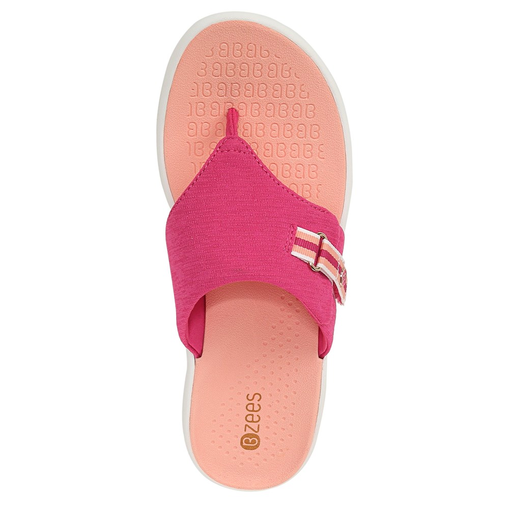 Bzees Camp Out Wedge Sandal - Pink Fabric Bzees Camp Out Wedge Sandal - Pink Fabric