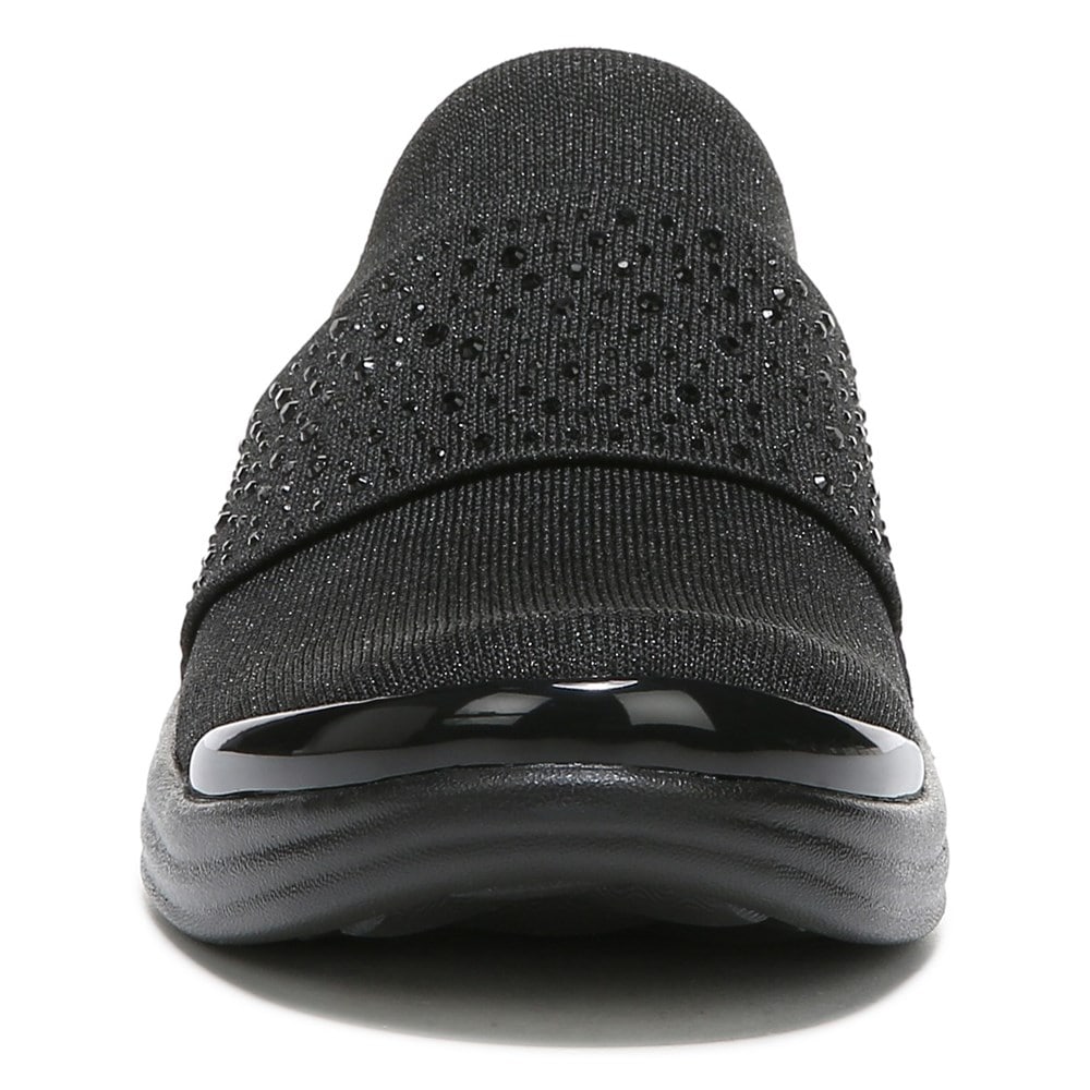 Bzees Pizazz Slip On - Black Sparkle Knit Fabric Bzees Pizazz Slip On - Black Sparkle Knit Fabric
