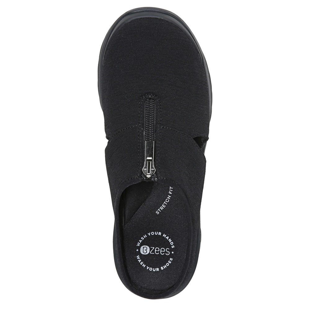 Bzees Gabby Wedge Slip On - Black Fabric  Bzees Gabby Wedge Slip On - Black Fabric