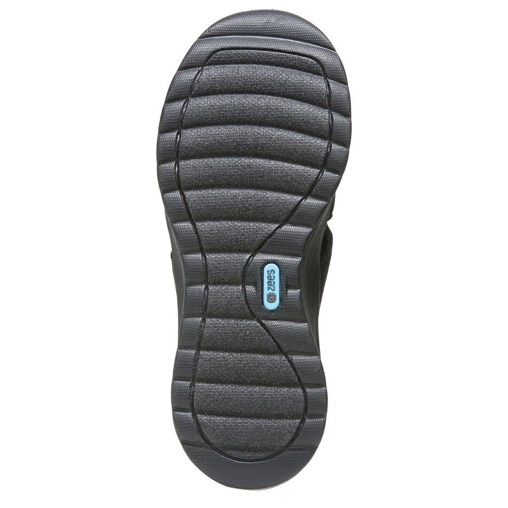 Bzees Gabby Wedge Slip On - Black Fabric  Bzees Gabby Wedge Slip On - Black Fabric