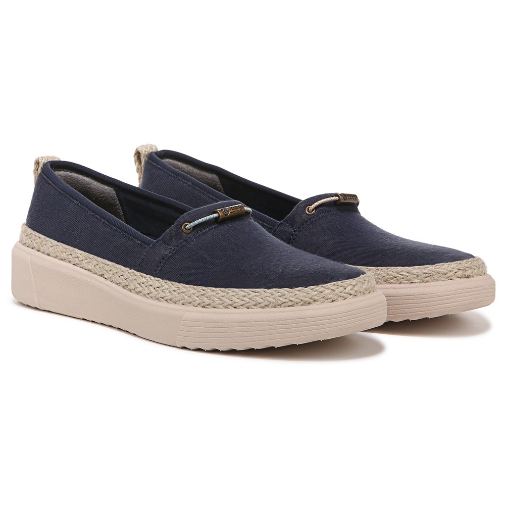 Bzees Maui Slip On - Navy Fabric