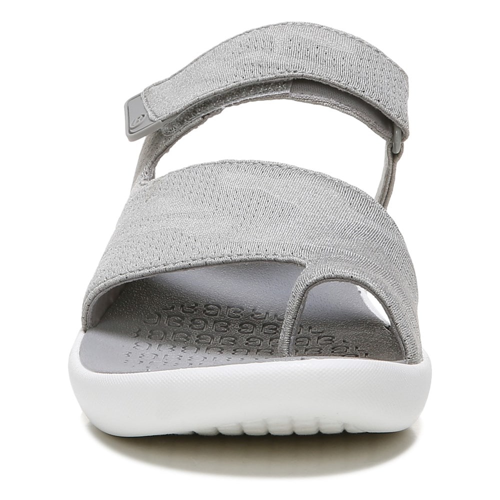 Bzees Carry On Toe Loop Slide Sandal - Silver Smoke Camo Fabric Bzees Carry On Toe Loop Slide Sandal - Silver Smoke Camo Fabric