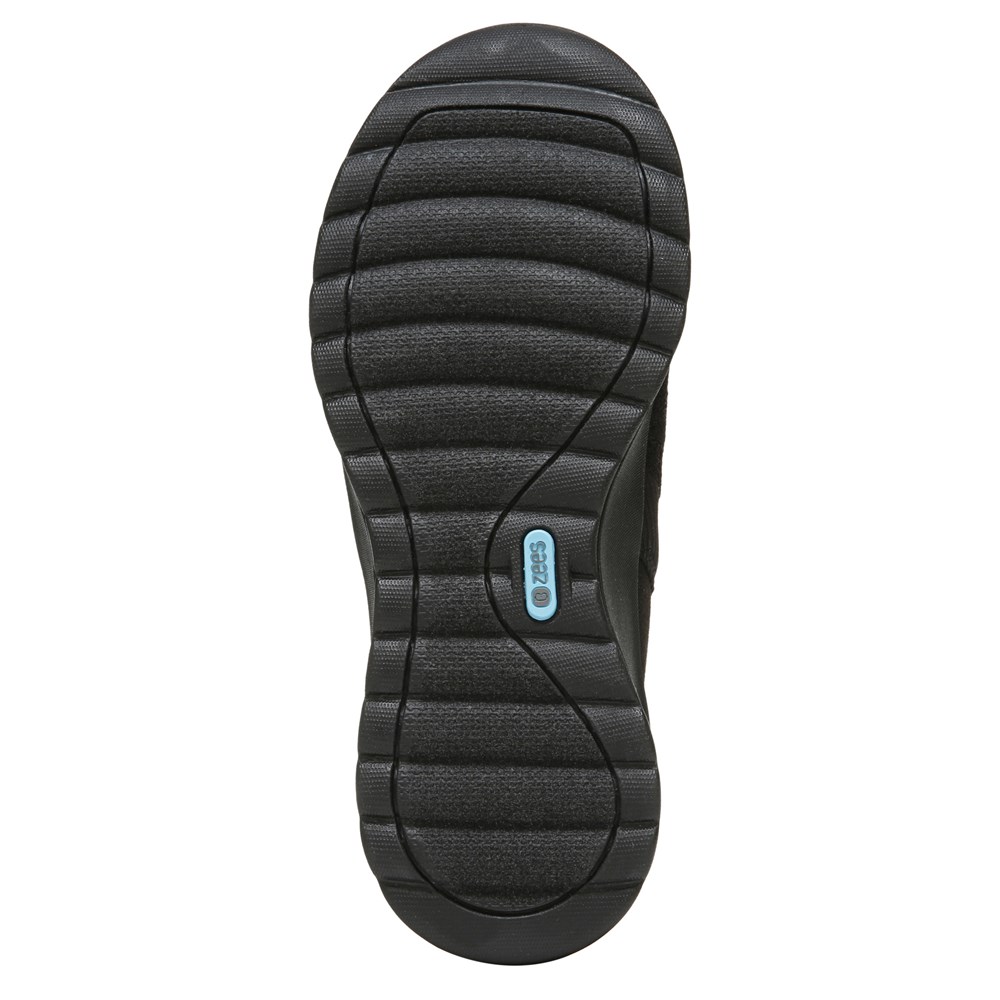 Bzees Gia Slip On - Black Pointelle Knit