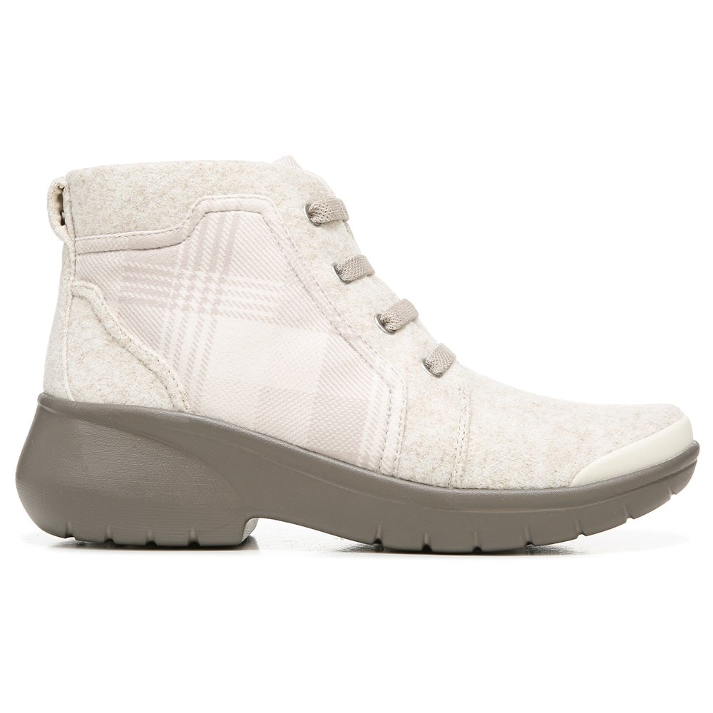 Bzees Kick Back Lace Up Boot - Taupe Plaid Bzees Kick Back Lace Up Boot - Taupe Plaid