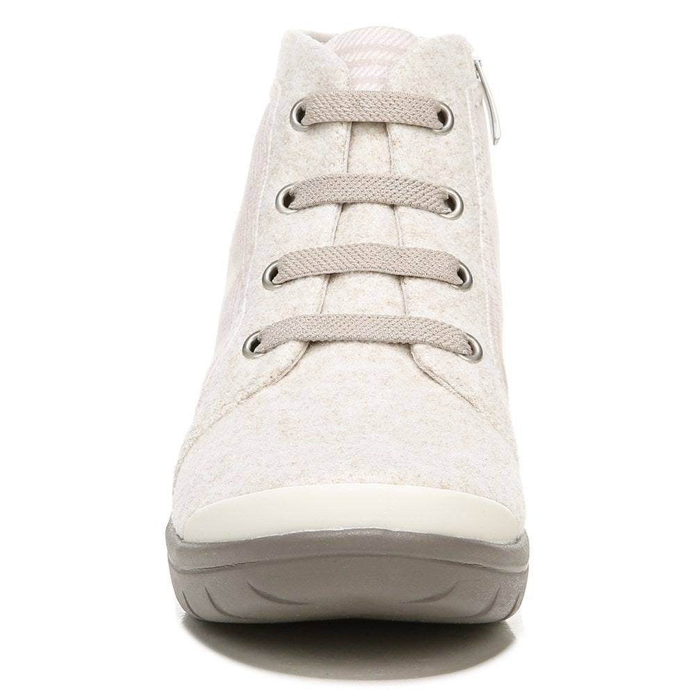 Bzees Kick Back Lace Up Boot - Taupe Plaid Bzees Kick Back Lace Up Boot - Taupe Plaid