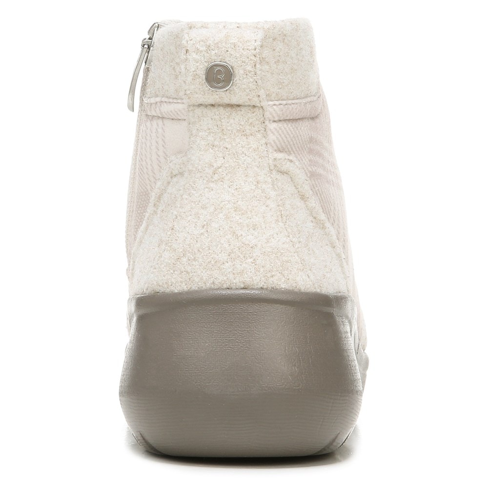 Bzees Kick Back Lace Up Boot - Taupe Plaid Bzees Kick Back Lace Up Boot - Taupe Plaid