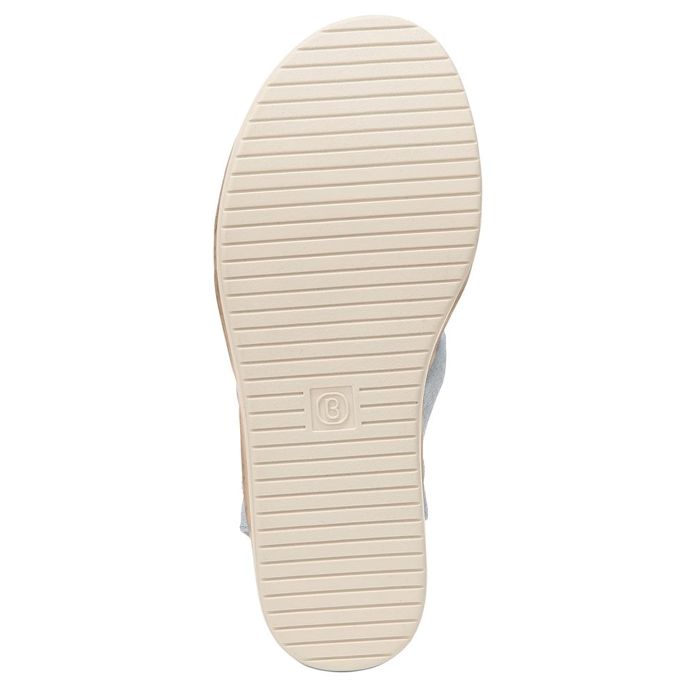 Bzees Roma Sandal Wedge - Blue Fabric