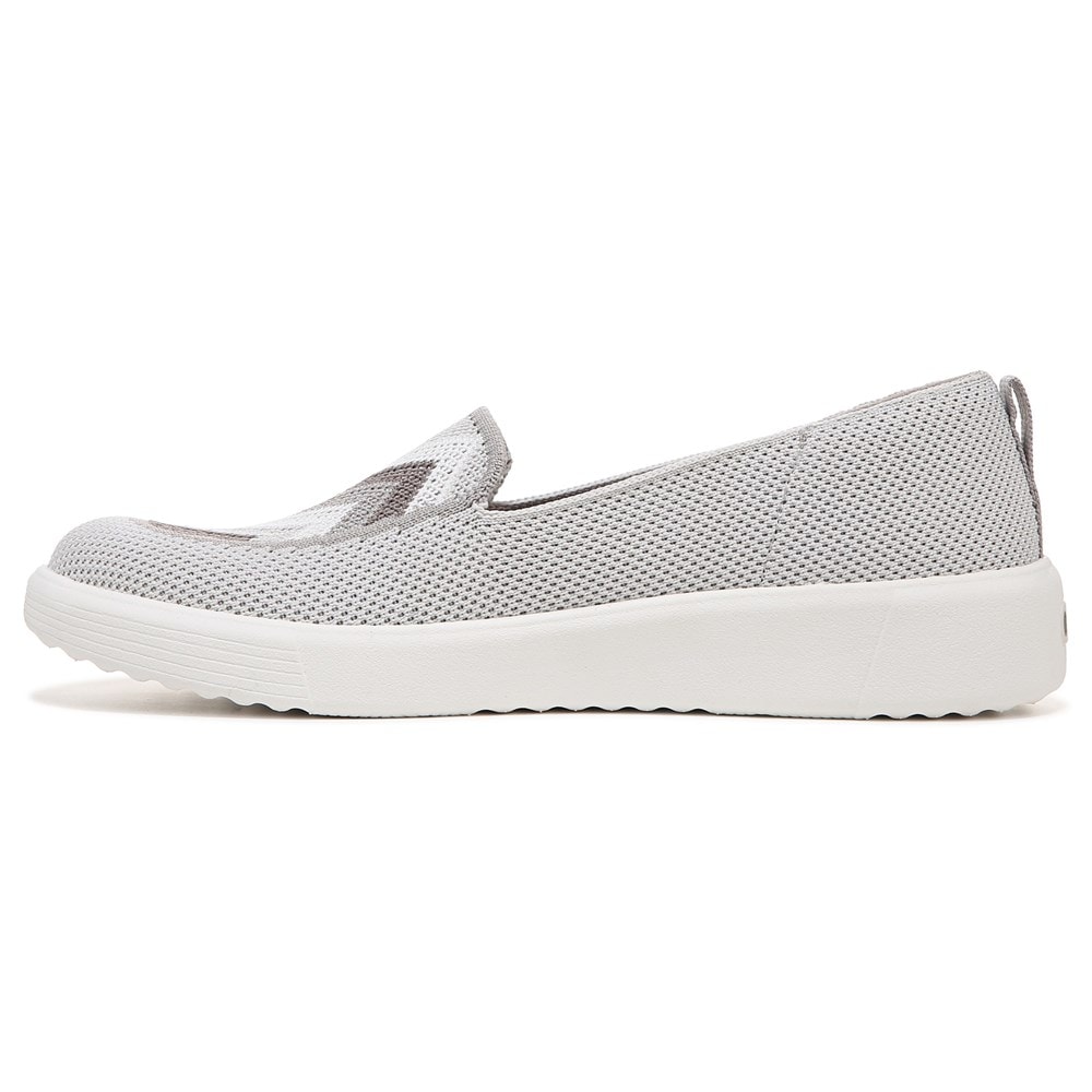 Bzees March On Moc Slip On - Grey Chevron Knit  Bzees March On Moc Slip On - Grey Chevron Knit