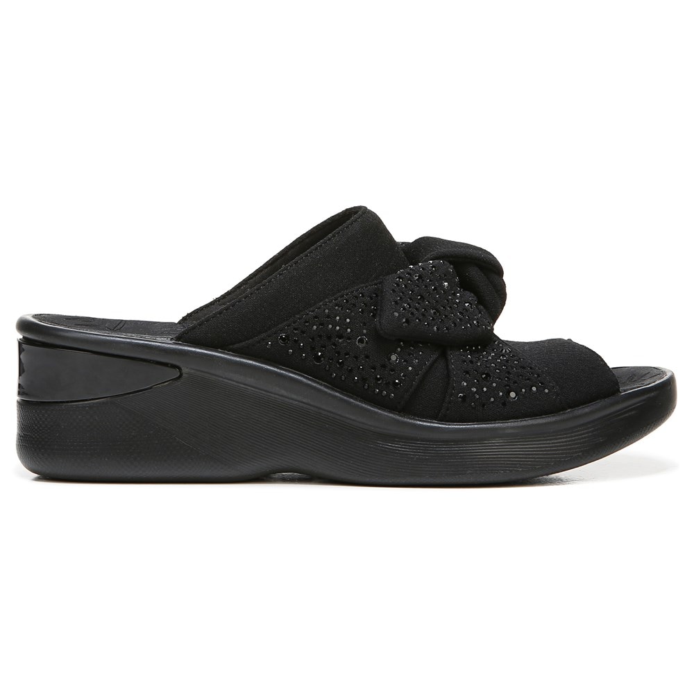 Bzees Smile Bright Slide Sandal - Black