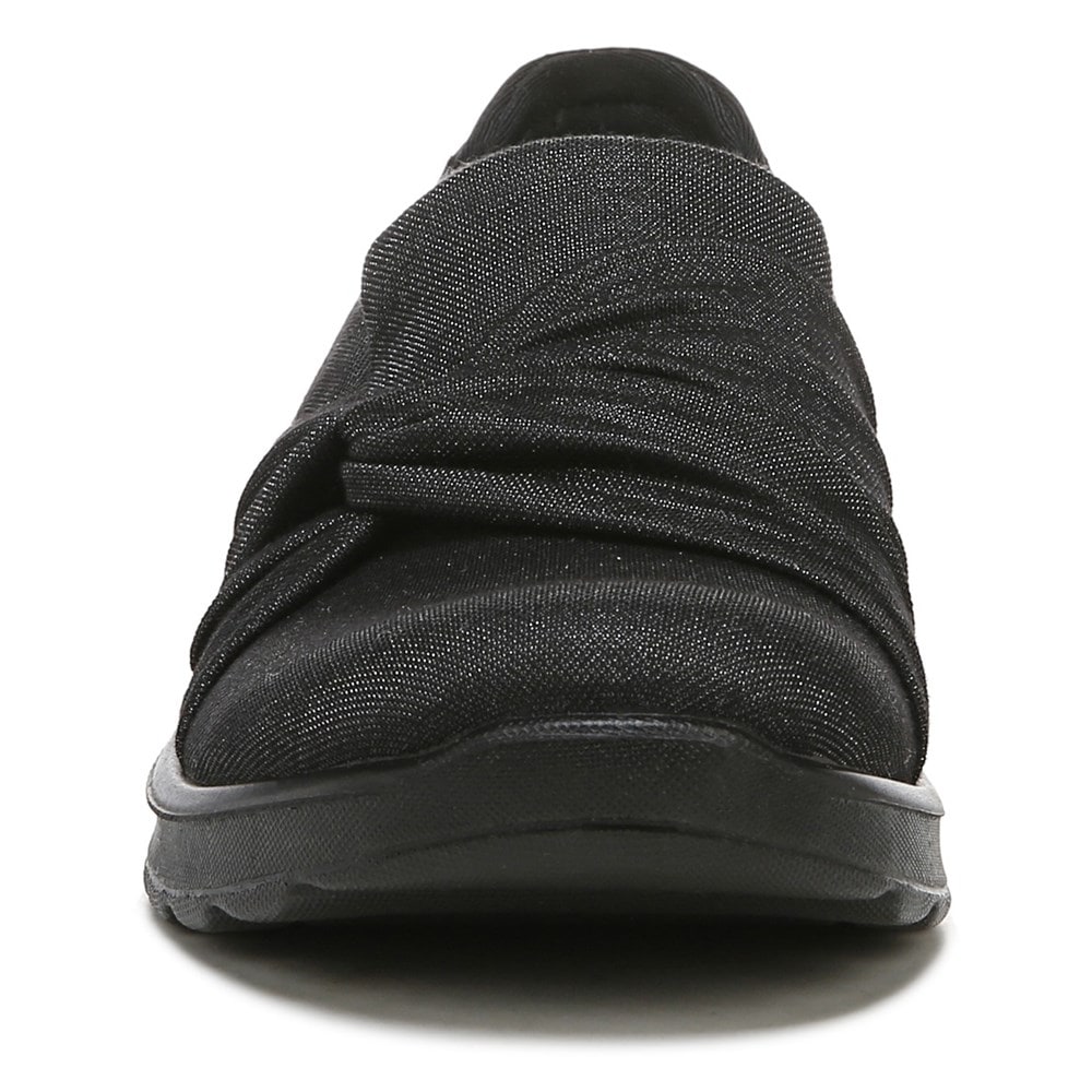 Bzees Glimmer Slip On - Black Shimmer Fabric