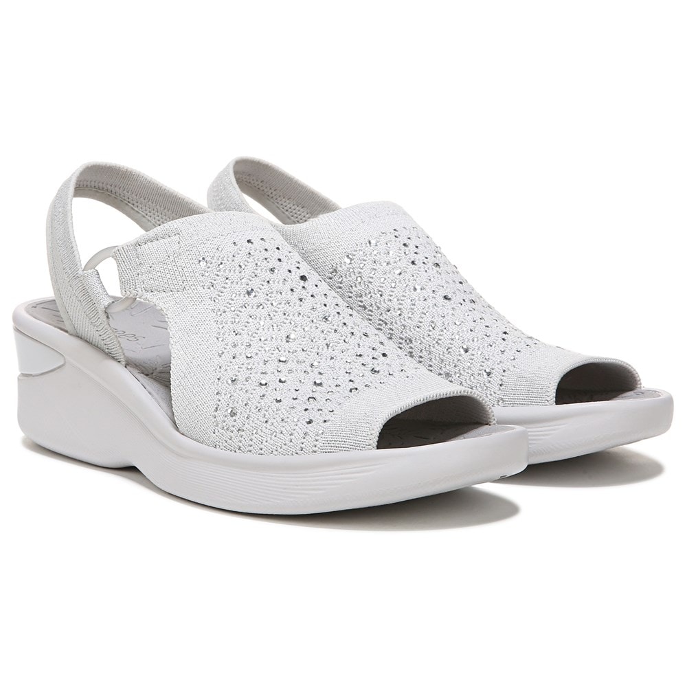 Bzees Star Bright Sandal - Grey Rhinestone Fabric  Bzees Star Bright Sandal - Grey Rhinestone Fabric