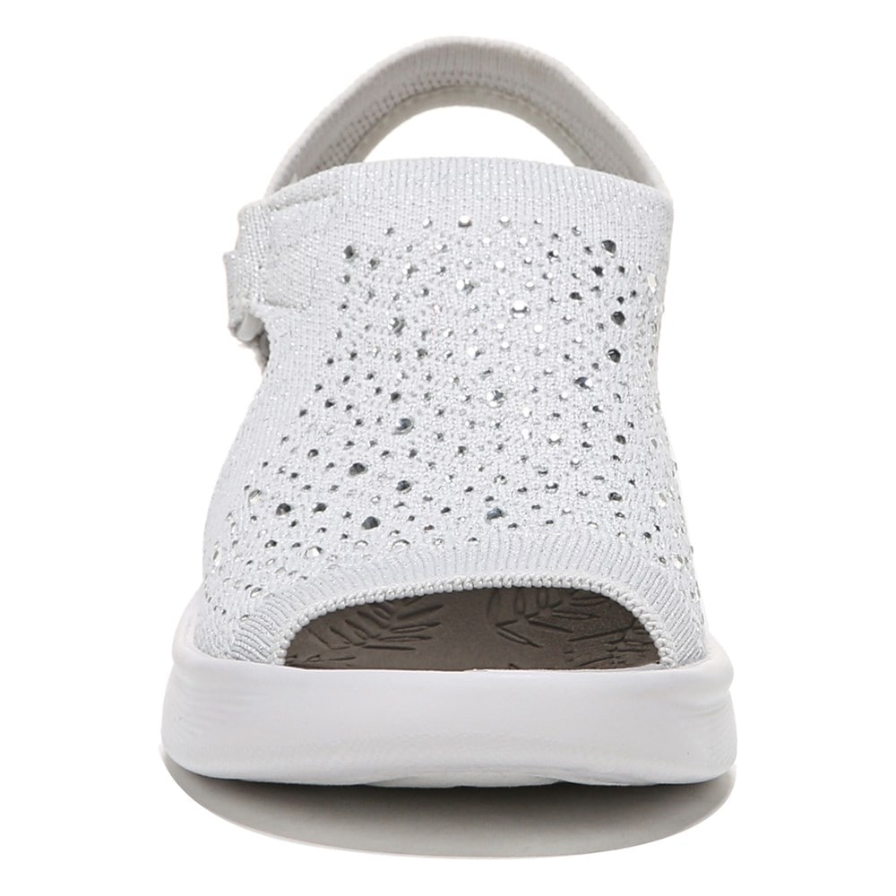 Bzees Star Bright Sandal - Grey Rhinestone Fabric