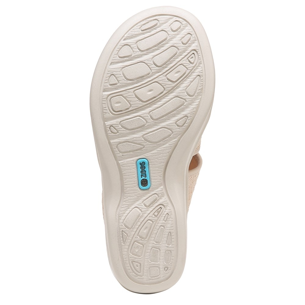 Bzees Daytona Slingback Wedge Sandal - Sand Brown Knit