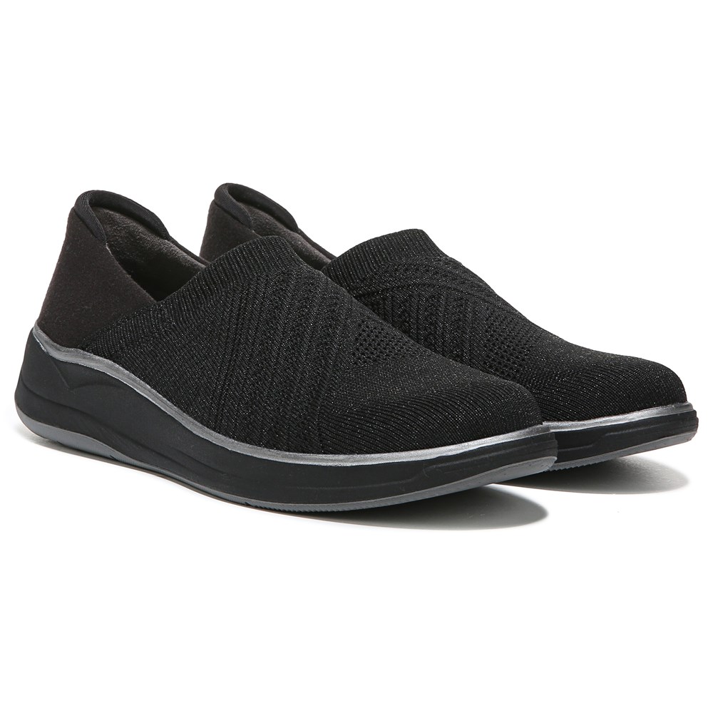 Bzees Triumph Slip On - Black Fabric  Bzees Triumph Slip On - Black Fabric