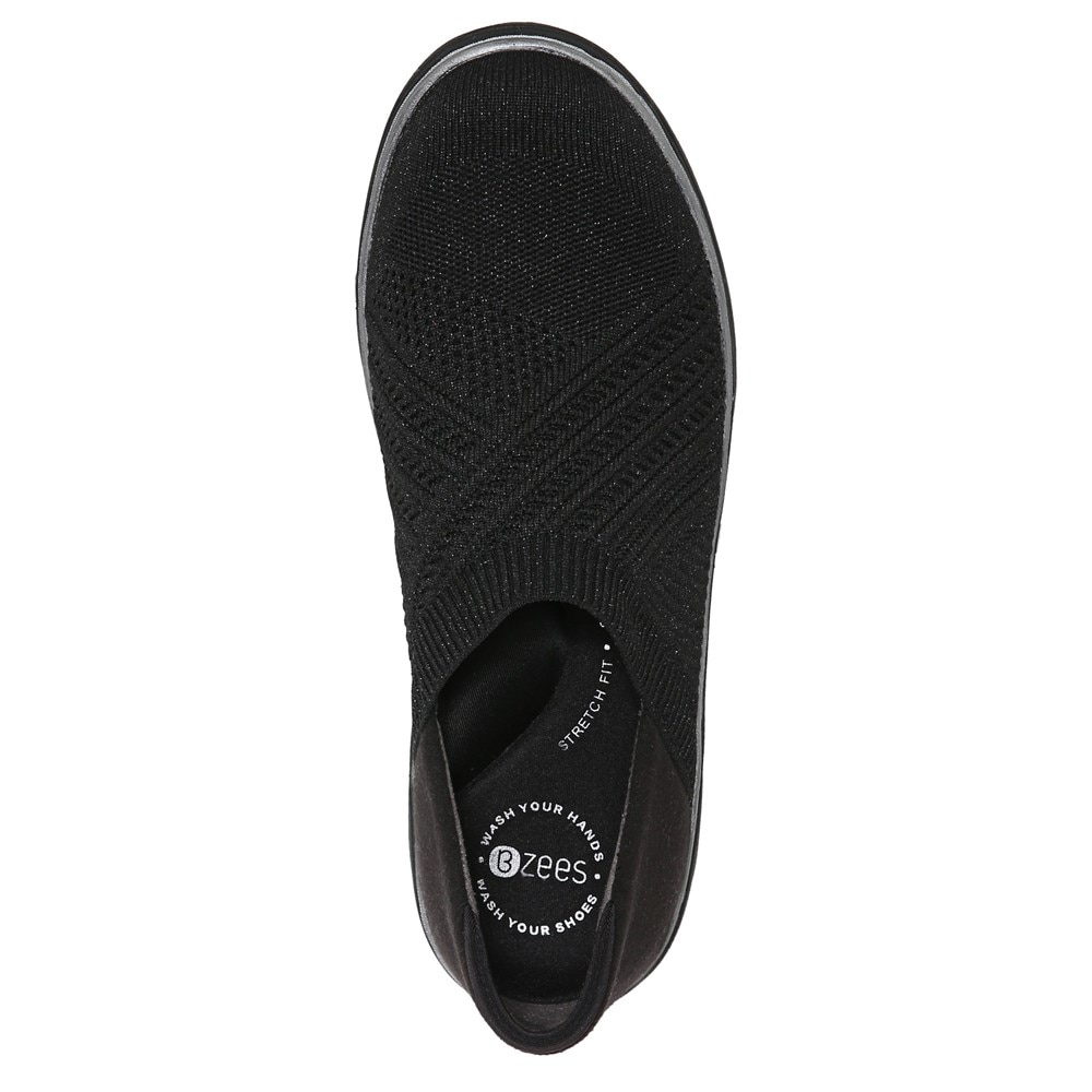 Bzees Triumph Slip On - Black Fabric