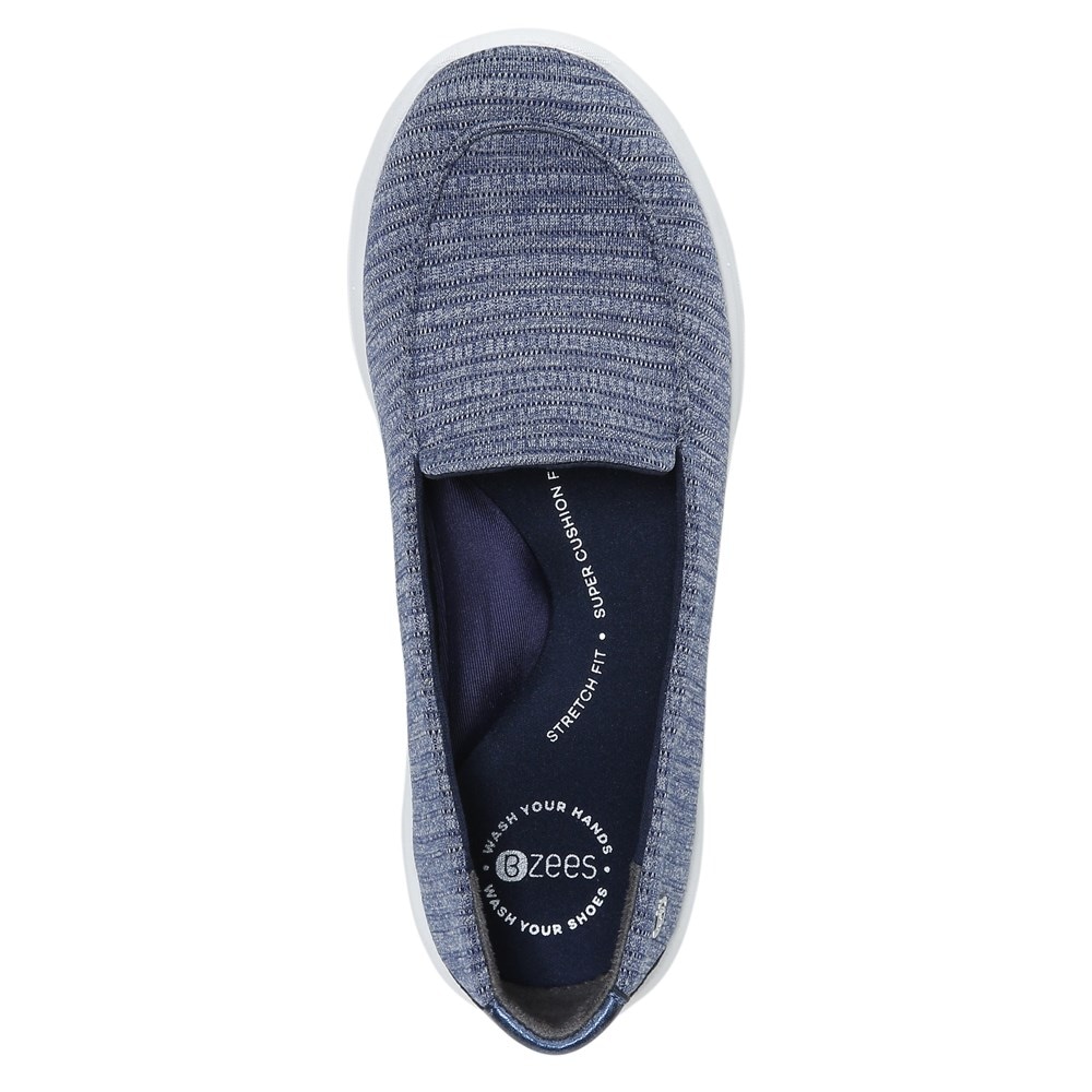 Bzees Get Movin' Slip On - Navy Fabric  Bzees Get Movin' Slip On - Navy Fabric