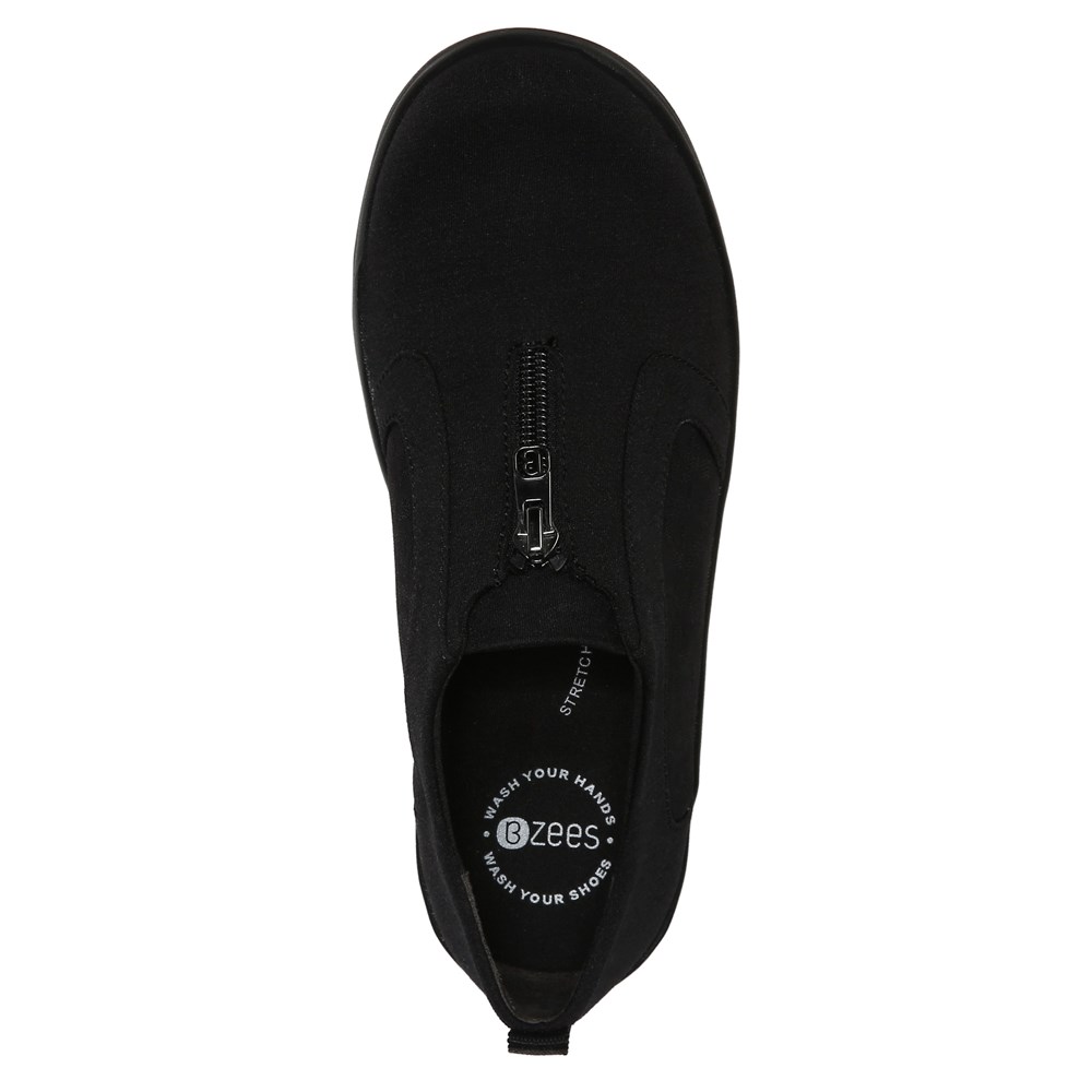 Bzees Poetic Sneaker - Black Fabric  Bzees Poetic Sneaker - Black Fabric