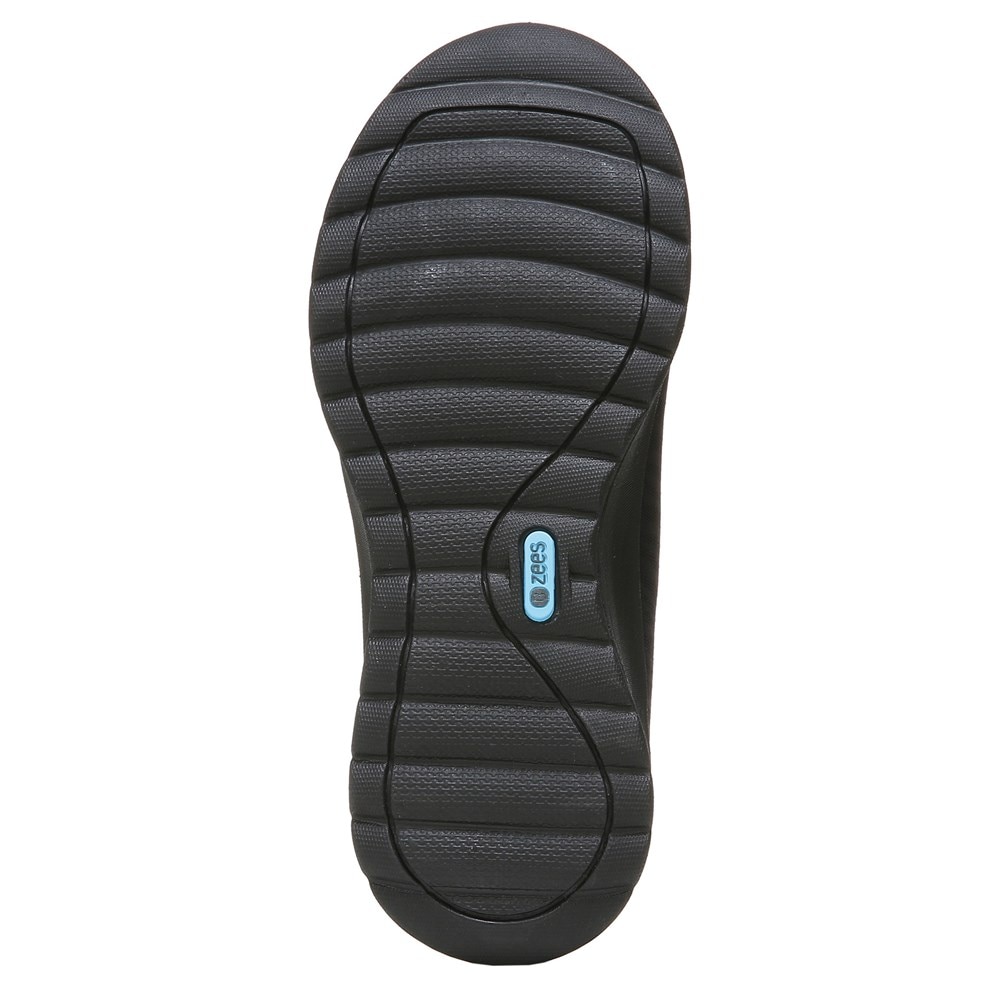 Bzees Get Movin' Slip On - Black Zebra Print Fabric Bzees Get Movin' Slip On - Black Zebra Print Fabric