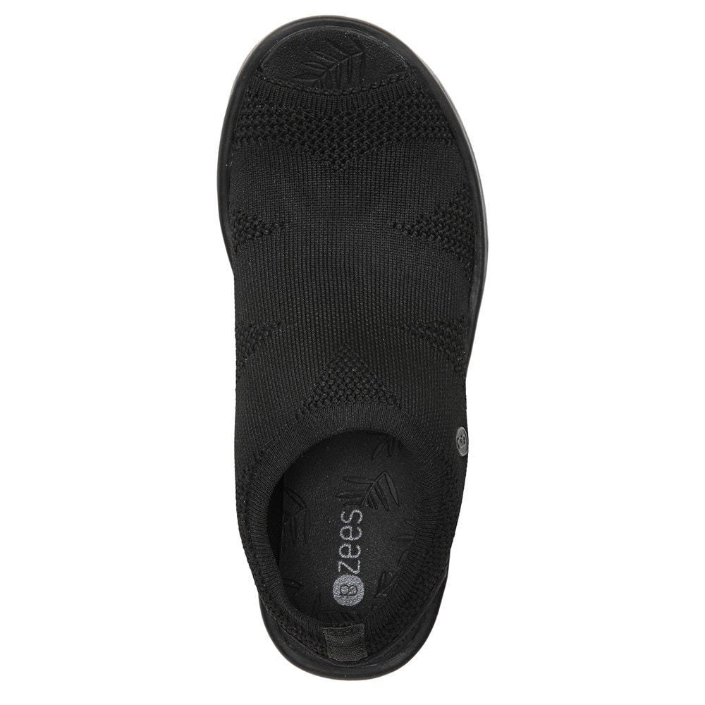 Bzees Secret Wedge Sandal - Black Knit Bzees Secret Wedge Sandal - Black Knit