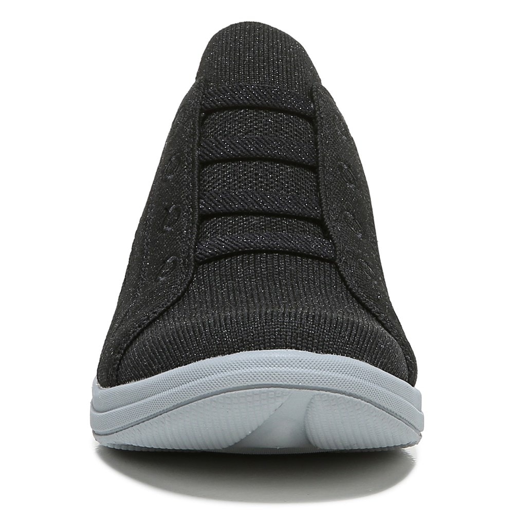 Bzees Golden Knit Slip On Sneaker - Metallic Black