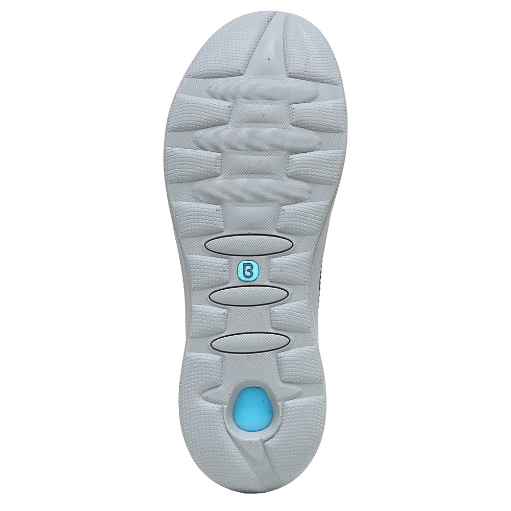 Bzees Golden Knit Slip On Sneaker - Metallic Black