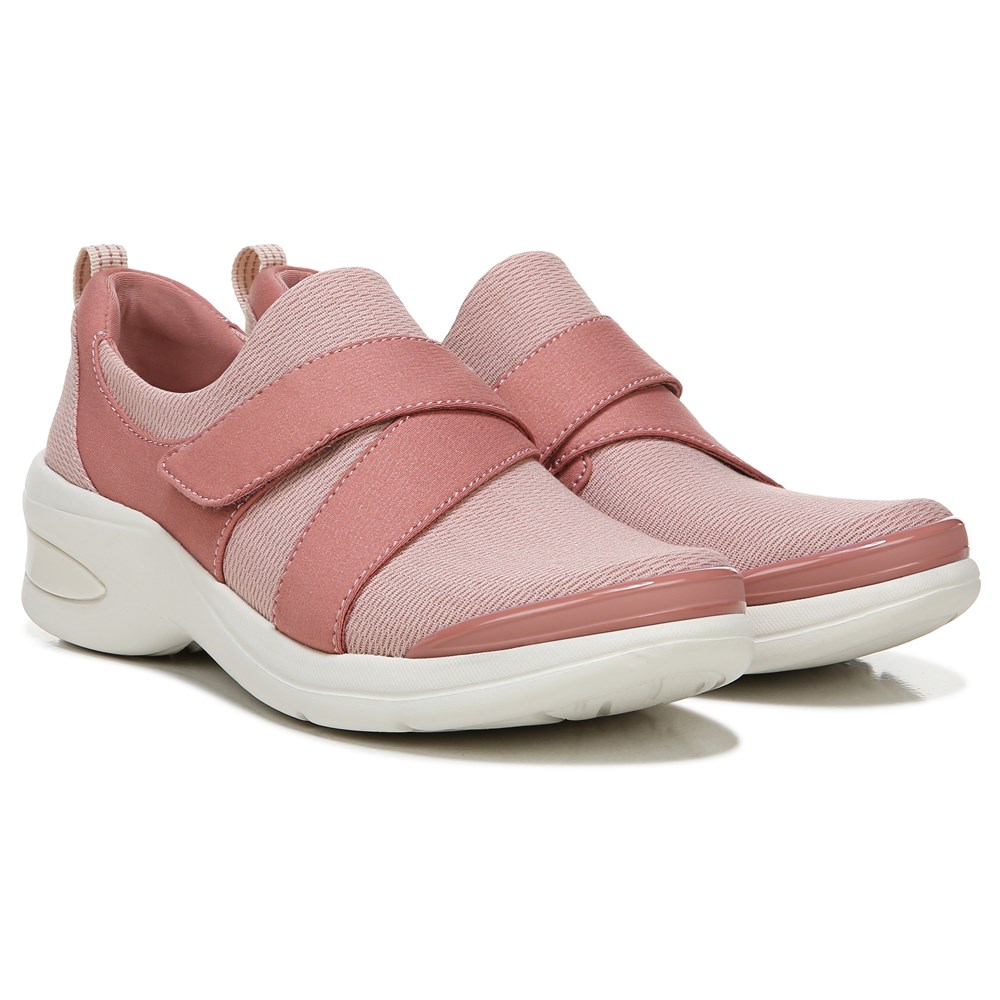 Bzees Refresh Slip On Sneaker - Canyon Clay Pink Fabric  Bzees Refresh Slip On Sneaker - Canyon Clay Pink Fabric