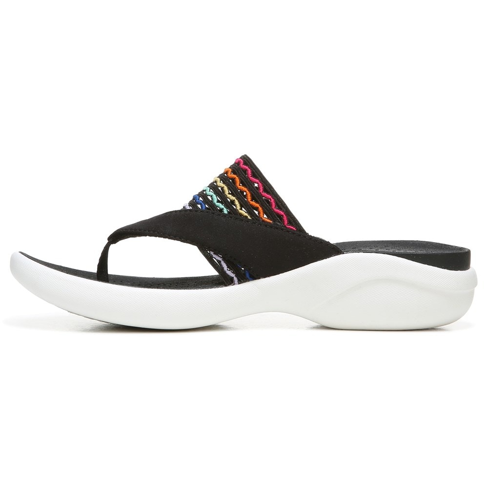 Bzees Cabana Flip Flop Sandal - Black/Multi Ripple Gore