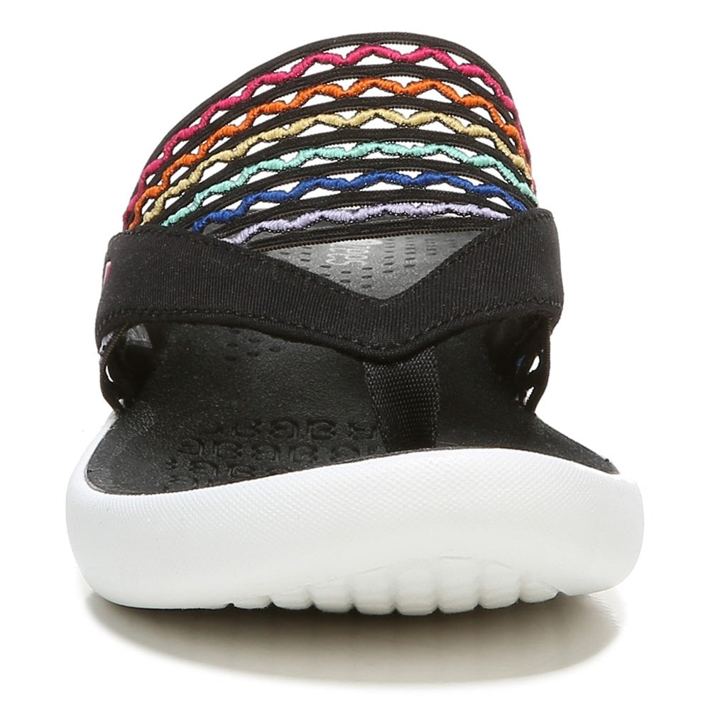 Bzees Cabana Flip Flop Sandal - Black/Multi Ripple Gore